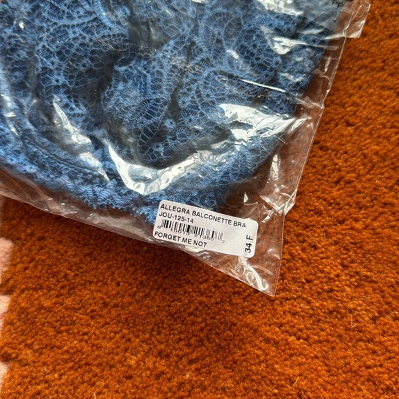 Journelle Allegra Balconette Bra in Forget Me Not Blue - Picture 6 of 6